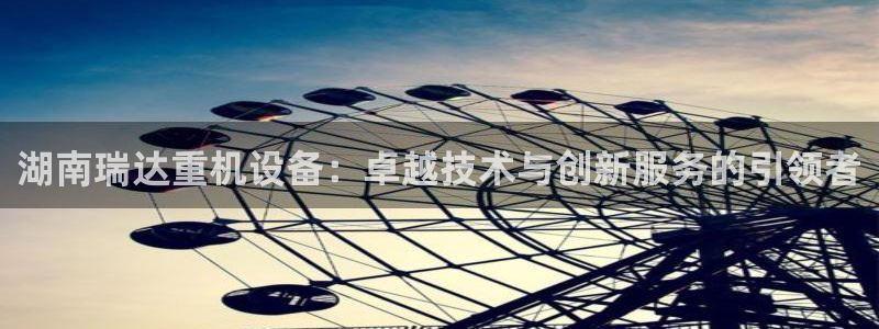 天宏娱乐平台：湖南瑞达重机设备：卓越技术与创新服务的引领者