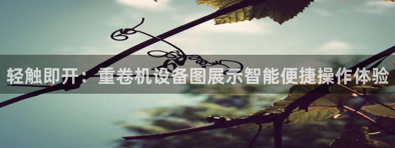 天宏娱乐秦叔的大哥：轻触即开：重卷机设备图展示智能便捷操作体