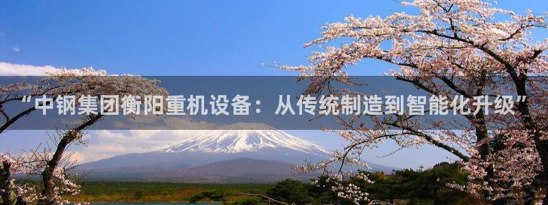 天宏娱乐河源店：“中钢集团衡阳重机设备：从传统制造到智能化升