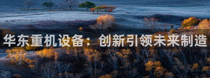 天宏娱乐小刘叔：华东重机设备：创新引领未来制造
